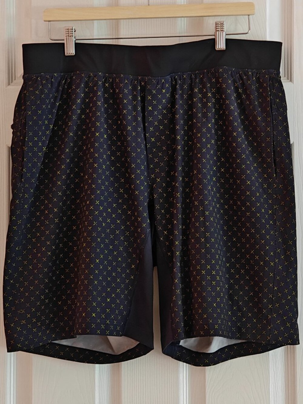 LULULEMON Men's XXL T.H.E. Lined Shorts Athletic Black